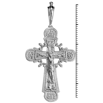 Ажурный серебряный православный крест