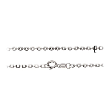 Цепочка из белого золота якорного плетения