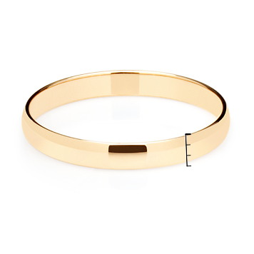 Классическое обручальное кольцо из красного золота 3мм