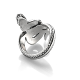 Серебряное кольцо "Змея"