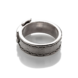 Серебряное кольцо "Ремень"