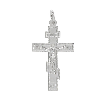 Православный нательный крест из серебра