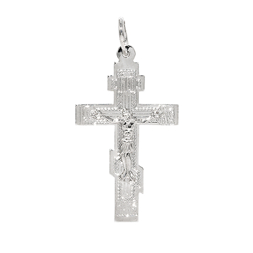 крест из серебра православный классический